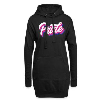 Proud Bisexual Gender Bisexuality - Hoodie Dress - black - Front