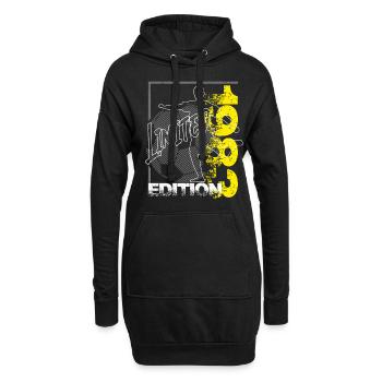 Limited Edition 1983 Limited Edition Fußball - Hoodie-Kleid - Schwarz - Vorne