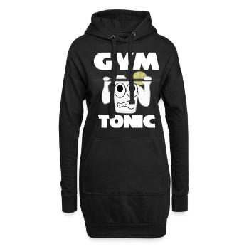 Pull-up Motivation Bodybuilding Gym - Hoodie-Kleid - Schwarz - Vorne