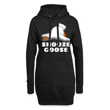 Sleeping Goose Tired Geese - Hoodie-Kleid - Schwarz - Vorne