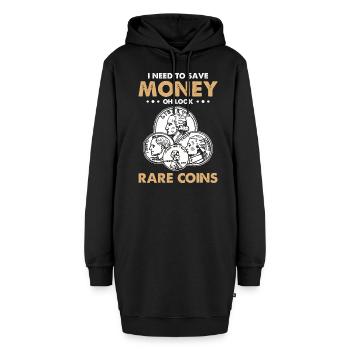 Collectionneur de pièces rares - Sweat-shirt à capuche long Femme - noir - Devant