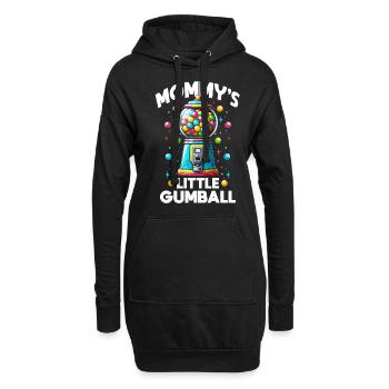 Kaugummiautomat Mommy's Little Gumball - Hoodie-Kleid - Schwarz - Vorne
