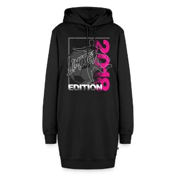 Limited Edition 2018 Limited Edition Fußball - Hoodie-Kleid - Schwarz - Vorne