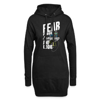 Mountainbiker Hobby Sport Mountainbike - Hoodie-Kleid - Schwarz - Vorne