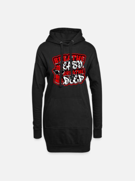 Asthma Asthmatiker - Hoodie-Kleid - Schwarz