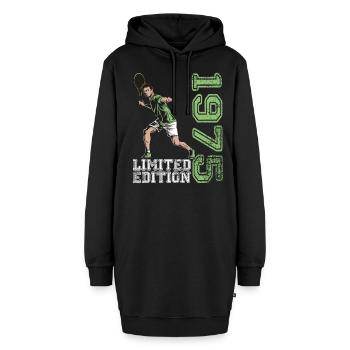 Édition limitée 1975 Édition limitée Tennis - Sweat-shirt à capuche long Femme - noir - Devant