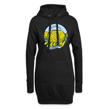 Farmer Paille Bale Foin Bale Hay Whisperer - Sweat-shirt à capuche long Femme - noir - Devant