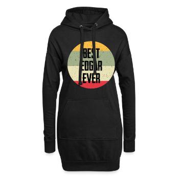 Le meilleur Edgar de tous les temps - Sweat-shirt à capuche long Femme - noir - Devant