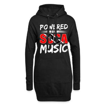 Soca Tanz Trinidad Tobago - Hoodie-Kleid - Schwarz - Vorne