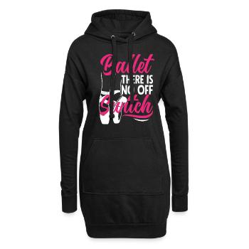 Süßes Ballerina Ballettänzerin Geschenk - Hoodie-Kleid - Schwarz - Vorne