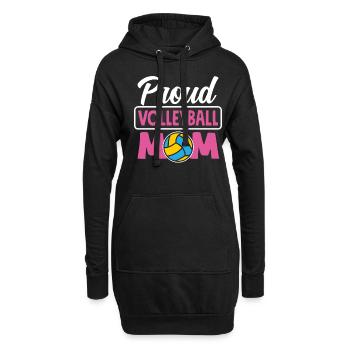 Lustiges Volleyball Geschenk - Hoodie-Kleid - Schwarz - Vorne