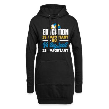 Lustiges Volleyball Geschenk - Hoodie-Kleid - Schwarz - Vorne