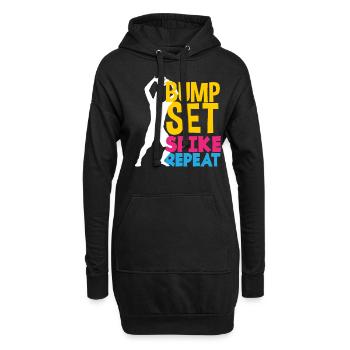 Lustiges Volleyball Geschenk - Hoodie-Kleid - Schwarz - Vorne