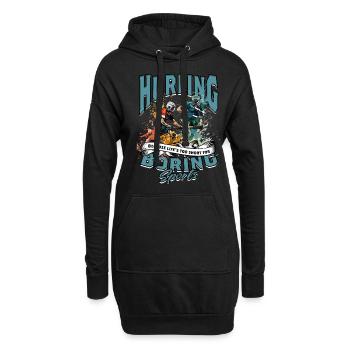 Hurling parce que la vie est trop courte pour les sports ennuyeux - Sweat-shirt à capuche long Femme - noir - Devant