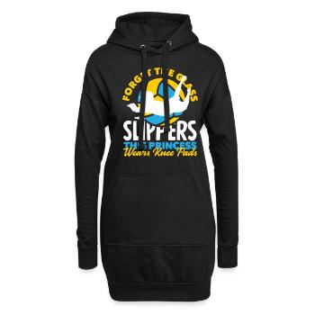 Lustiges Volleyball Geschenk - Hoodie-Kleid - Schwarz - Vorne