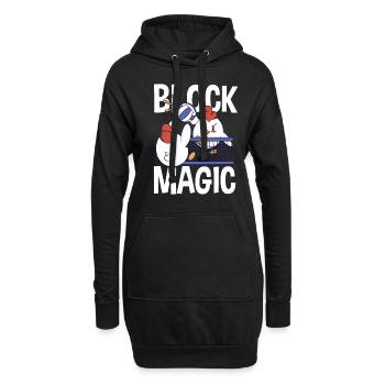 Lustiges Volleyball Geschenk - Hoodie-Kleid - Schwarz - Vorne