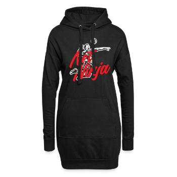 Lustiges Volleyball Geschenk - Hoodie-Kleid - Schwarz - Vorne