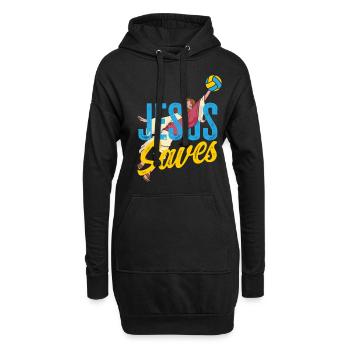 Lustiges Volleyball Geschenk - Hoodie-Kleid - Schwarz - Vorne