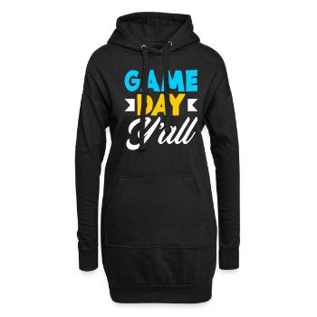 Lustiges Volleyball Geschenk - Hoodie-Kleid - Schwarz - Vorne