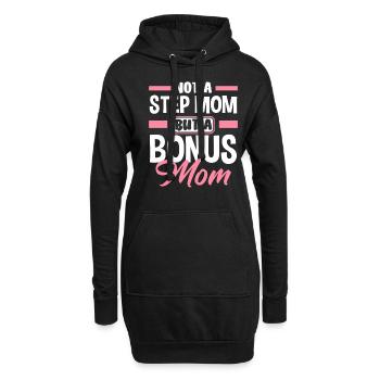 Belle-mère Bonus Maman - Sweat-shirt à capuche long Femme - noir - Devant