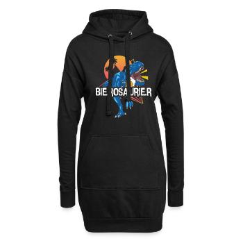 Bierosaurus Bière Osaur Bière Buveur de bière - Sweat-shirt à capuche long Femme - noir - Devant