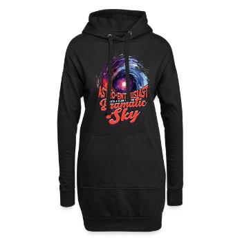 Astrophotographie Passionné d’astrophotographie - Sweat-shirt à capuche long Femme - noir - Devant