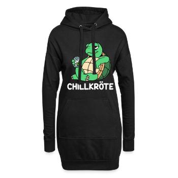 Chill toad - Hoodie Dress - black - Front