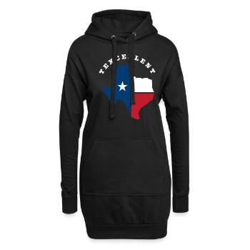 Texas Staat Herkunft - Hoodie-Kleid - Schwarz - Vorne