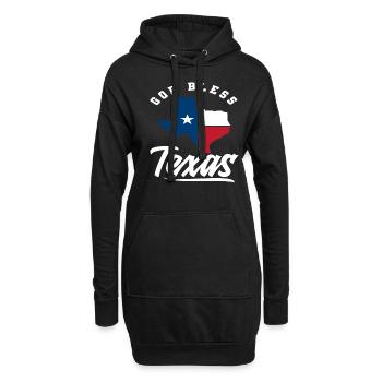 God Schütze Texas - Hoodie-Kleid - Schwarz - Vorne