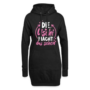 Die Uschi Macht Das Schon - Hoodie-Kleid - Schwarz - Vorne