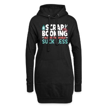 Erinnerungsbuch Scrapbook Sammelalbum Einklebebuch - Hoodie-Kleid - Schwarz - Vorne