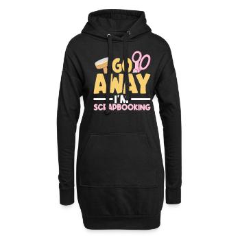 Erinnerungsbuch Scrapbook Sammelalbum Einklebebuch - Hoodie-Kleid - Schwarz - Vorne