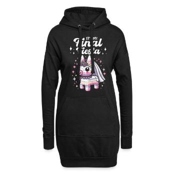 Vieille fille - Sweat-shirt à capuche long Femme - noir - Devant