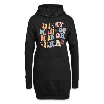 Junggesellin Jungesellinnenabschied Braut - Hoodie-Kleid - Schwarz - Vorne