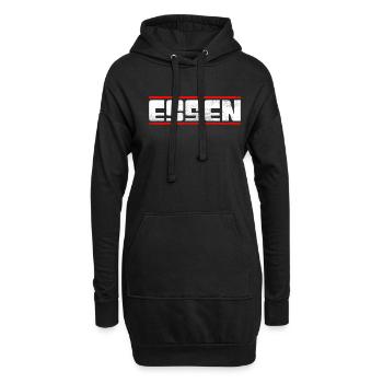 Essen - Hoodie-Kleid - Schwarz - Vorne