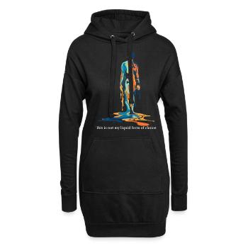 Heißes Wetter Ist Nicht Meine Wahl - Hoodie-Kleid - Schwarz - Vorne