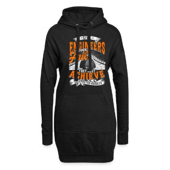 Ingénieur Ponts Génie Civil - Sweat-shirt à capuche long Femme - noir - Devant