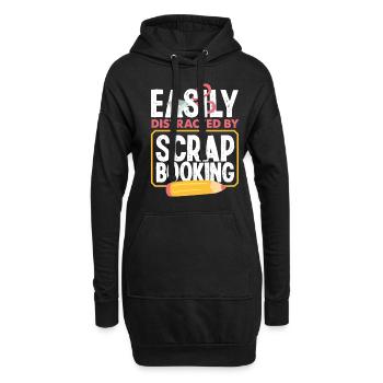 Erinnerungsbuch Scrapbook Sammelalbum Einklebebuch - Hoodie-Kleid - Schwarz - Vorne