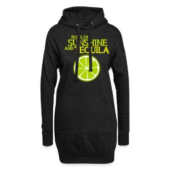 Tequila Lime Tequila Mexique - Sweat-shirt à capuche long Femme - noir - Devant