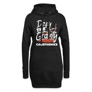 Entraînement de callisthénie Entraînement de remise en forme - Sweat-shirt à capuche long Femme - noir - Devant