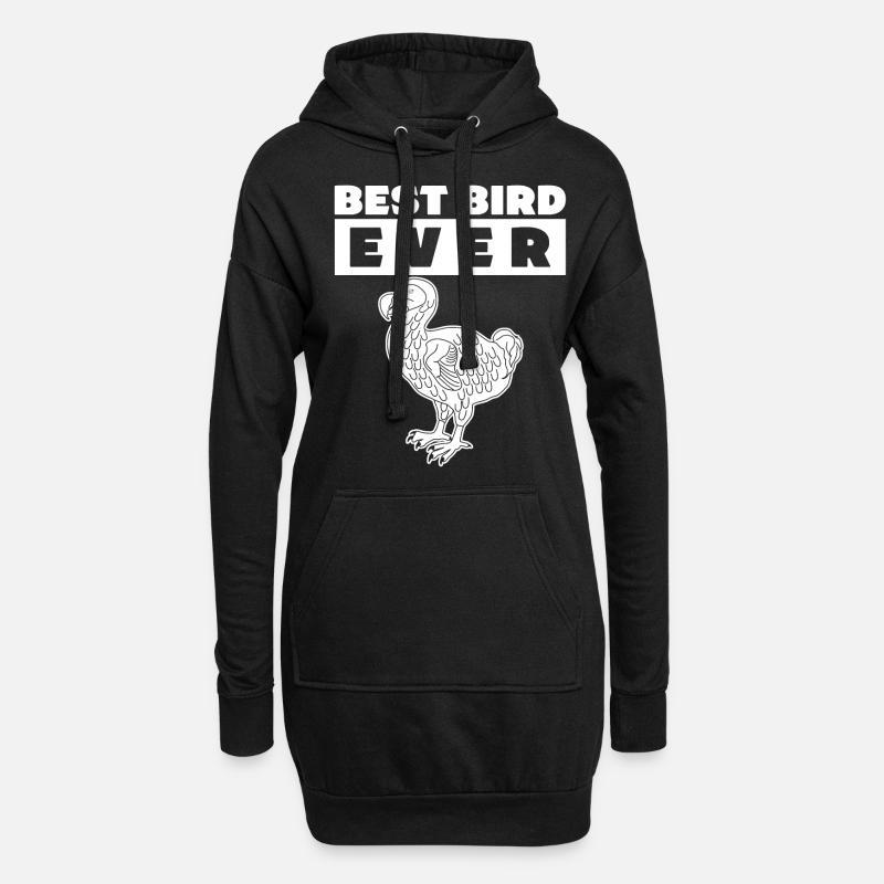 Dodo Best Bird Ever Dodos - Hoodie-Kleid - Schwarz