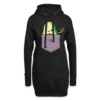 Avocado - Hoodie-Kleid - Schwarz - Vorne