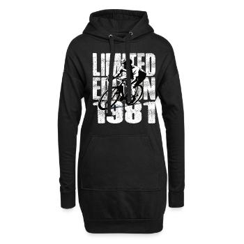 Édition limitée 1981 Édition limitée anniversaire - Sweat-shirt à capuche long Femme - noir - Devant