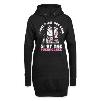 Cupcake - Hoodie Dress - black - Front