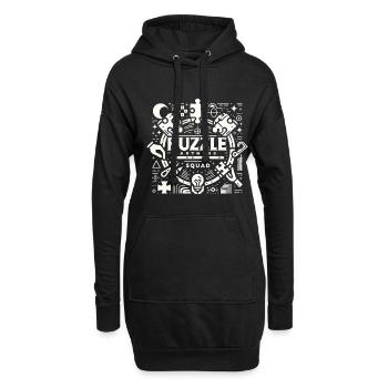 Puzzle Partners Escouade 3 - Sweat-shirt à capuche long Femme - noir - Devant