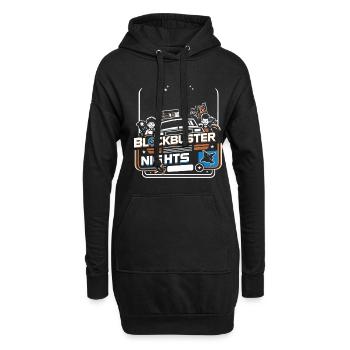 Soirées Blockbuster - Sweat-shirt à capuche long Femme - noir - Devant