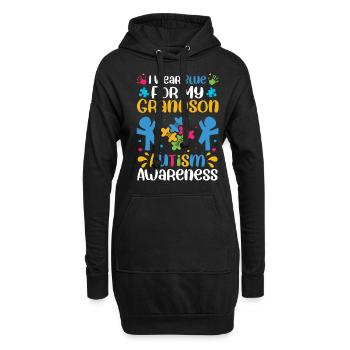 Autismus Awareness Day Autist Geschenk - Hoodie-Kleid - Schwarz - Vorne