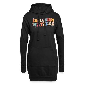 Autisme - Sweat-shirt à capuche long Femme - noir - Devant