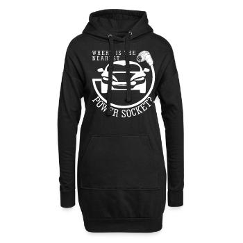 Charger for Electric Vehicle - Hoodie-Kleid - Schwarz - Vorne
