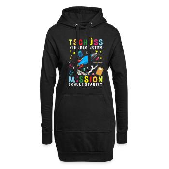 Bye Bye Kindergarten Mission Début de l’école - Sweat-shirt à capuche long Femme - noir - Devant